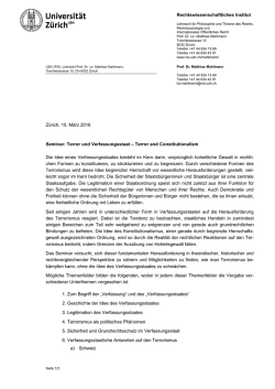 Seminarbeschreibung