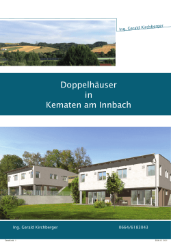 Doppelhäuser in Kematen am Innbach