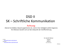 DSD II SK – Schriftliche Kommunikation