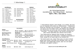 informationsblatt - Freikirche der Siebenten-Tags