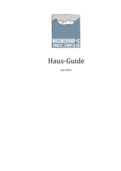 Haus-Guide - Mesnerhof
