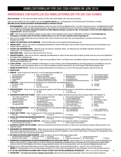 anmeldeformular für das cisa-examen im juni 2016
