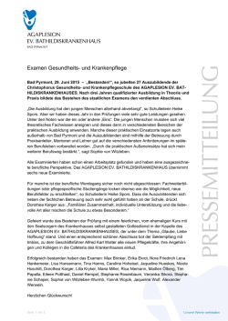 Examen Gesundheits- und Krankenpflege