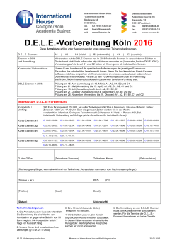 D.E.L.E.-Vorbereitung Köln 2016