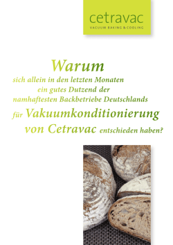 Gründe für Vakuumkonditionierung