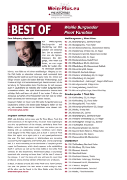BEST OF Weiße Burgundersorten - Wein-Plus