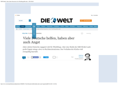 DIE WELT - Evangelische Kirche in Deutschland