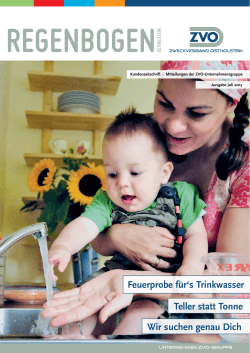 ZVO Kundenmagazin Regenbogen Ostholstein Ausgabe Juli 2015