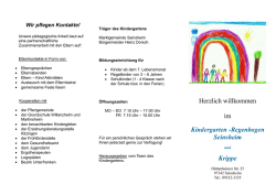 Herzlich willkommen im Kindergarten