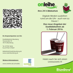 Ihre 24 h Bibliothek Digitale Medien ausleihen