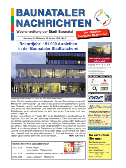 Rekordjahr: 151.000 Ausleihen in der Baunataler Stadtbücherei