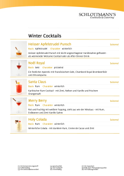 Winter Cocktails 1