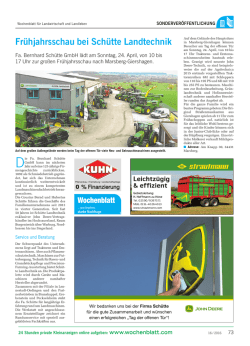 Frühjahrsschau bei Schütte Landtechnik