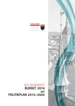 budget 2016 politikplan 2015–2020