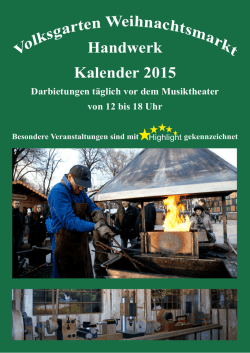 Handwerkskalender - Linzer Christkindl