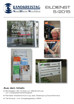 eildienst 5 /2015 - Landkreistag Nordrhein