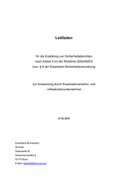 Leitfaden - Eisenbahn-Bundesamt