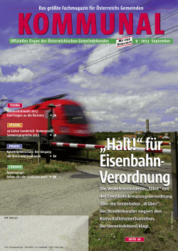 „Halt!“ für Eisenbahn- Verordnung „Halt!“ für Eisenbahn