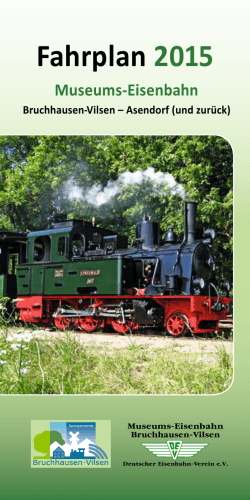 DEV Fahrplan 2015 - DEV Deutscher Eisenbahn