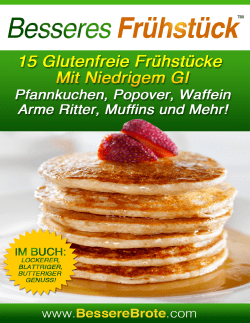 15 glutenfreie Frühstücke mit niedrigem GI Pfannkuchen, Popover