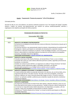 Programación - Colegio Alemán de Sevilla