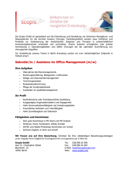 Sekretär/in / Assistenz im Office Management (m/w)