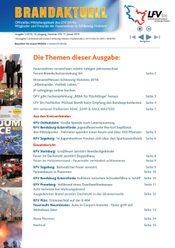 Die Themen dieser Ausgabe - Landesfeuerwehrverband Schleswig