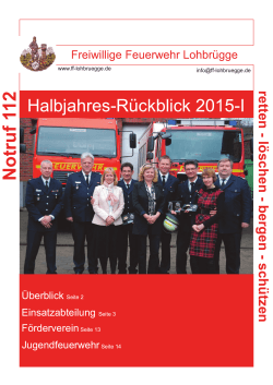Newsletter Freiwillige Feuerwehr Lohbrügge