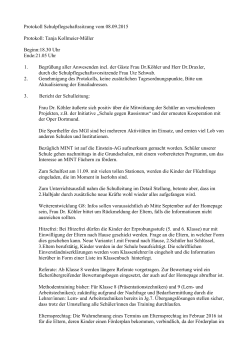 Protokoll der Sitzung vom 08.09.2015 - MGI