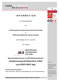 INFORMATION Verkehrsauskunft &Ouml;sterreich