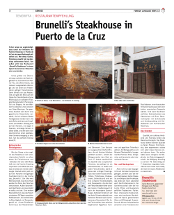 Brunelli`s Steakhouse in Puerto de la Cruz