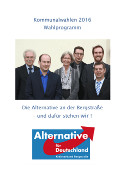Druckversion des Wahlprogramms