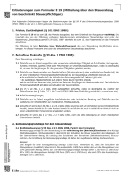 E 19a - Bundesministerium f&uuml;r Finanzen