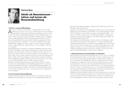 Schule als Resonanzraum – Lehren und Lernen als Resonanzbeziehung