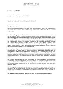 Investoren Brief
