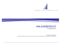 Quartalsbericht 4/2015 - Anderes Finanzberatung AG