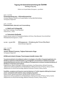 Jahrestagung Baden 2015 Programm