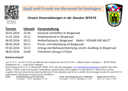 Spaß und Freude am Karneval in Guxhagen Unsere