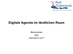 Herbert Lorenzen: Digitale Agenda im ländlichen Raum