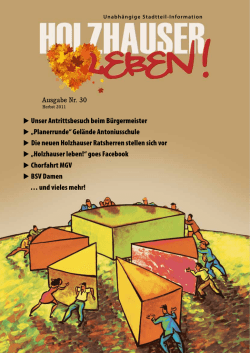 Herbst 2011 - Holzhauser leben!