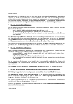 Lieber Christian Betr. der Fragen zur Einbügerung habe