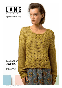 lang yarns «gloria» pullover