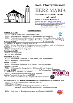Gottesdienstordnung 2016.03.13