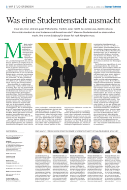 Was eine Studentenstadt ausmacht