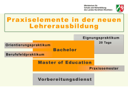 Praxiselemente in der neuen