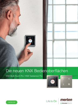 Die neuen KNX Bedienoberflächen