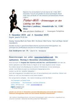 Fiaker-Milli - Erinnerungen an den Liebling von Wien