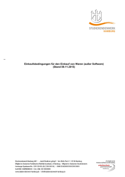 Einkaufsbedingungen f&uuml;r Waren
