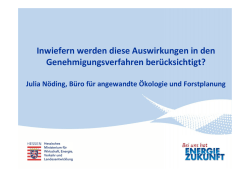 Inwiefern werden diese Auswirkungen in den