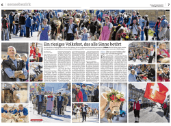 Ein riesiges Volksfest, das alle Sinne bet&ouml;rt